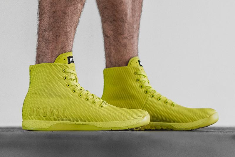 Light / Green Nobull High-Top Neon Lime Men's Trainers | CA H1464A